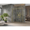 Mexen Omega stumiama dušo kabina 140 x 70 cm, permatoma, auksinė - 825-140-070-50-00