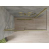 Mexen Omega stumiama dušo kabina 140 x 70 cm, permatoma, auksinė - 825-140-070-50-00