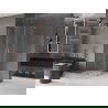 Mexen Velar L Duo slankiojančioji dušo kabina 80 x 80 cm, permatoma, šepečiu poliruota varis - 871-080-080-02-03-65