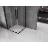 Mexen Velar L Dviguba stumdoma dušo kabina 90 x 90 cm, skaidri, juoda - 871-090-090-02-03-70