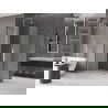 Mexen Velar L Duo stumdomos dušo kabina 80 x 80 cm, matinė, šlifuotas nikelis - 871-080-080-02-33-97