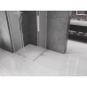 Mexen Velar L Duo stumdomas dušo kabinas 80 x 80 cm, matinės spalvos, šlifuotas nikelis - 871-080-080-02-33-97