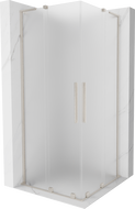 Mexen Velar L Duo stumdomas dušo kabina 100 x 100 cm, matinė, šlifuotas nikelis - 871-100-100-02-33-97