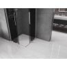 Mexen Velar L Duo stumdomas dušo kabina 100 x 100 cm, grafitas, šlifuotas nikelis - 871-100-100-02-43-97
