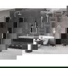 Mexen Velar L Duo stumdomas dušo kabinas 100 x 100 cm, grafitas, baltas - 871-100-100-02-43-20