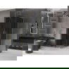 Mexen Velar L Duo stumdomas dušo kabina 80 x 80 cm, grafitas, auksinė - 871-080-080-02-43-50