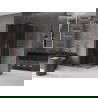 Mexen Velar L Duo stumdomas dušo kabinas 80 x 80 cm, grafitas, šlifuotas varis - 871-080-080-02-43-65