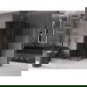 Mexen Velar L Duo stumdoma dušo kabina 100 x 100 cm, grafitas, šlifuotas ginkluotas pilkas - 871-100-100-02-43-66