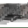 Mexen Velar L Duo stumdomas dušo kabinas 80 x 80 cm, matinė, juoda - 871-080-080-02-33-70