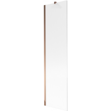 Mexen Next vienos dalies vonios pertvara 50 x 150 cm, dryžuota, rožinis auksas - 895-050-000-00-09-60