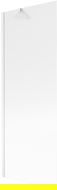 Mexen Next vonios ekranas 1 sparno 70 x 150 cm, dryžuotas, baltas - 895-070-000-00-09-20