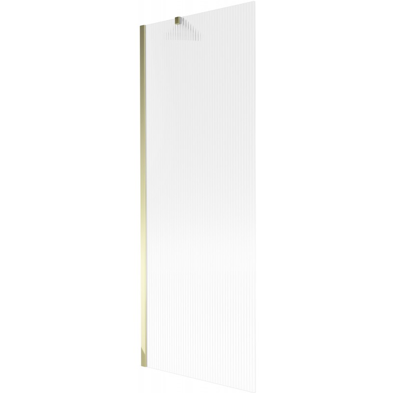 Mexen Next vonios ekranas, 1 dalies, 70 x 150 cm, dryžuotas, auksinis - 895-070-000-00-09-50