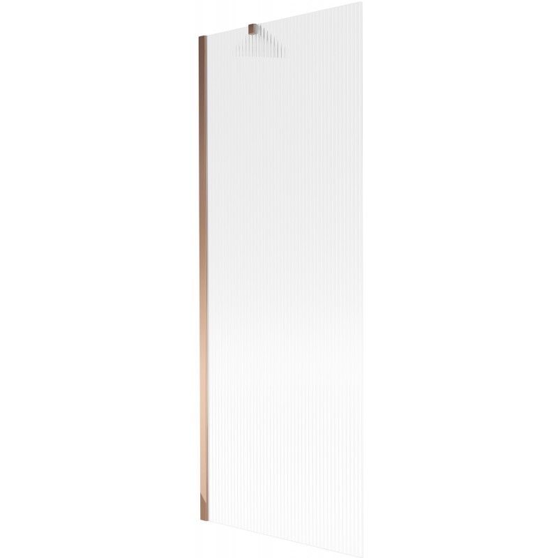 Mexen Next vonios ekranas 1-durų 70 x 150 cm, dryžuotas, rožinis auksas - 895-070-000-00-09-60
