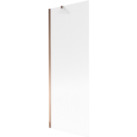 Mexen Next vonios ekranas 1-durų 70 x 150 cm, dryžuotas, rožinis auksas - 895-070-000-00-09-60