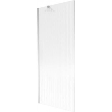 Mexen Next vonios ekranas 1-wing 80 x 150 cm, dryžuotas, chromas - 895-080-000-00-09-01