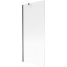 Mexen Next vonios ekranas 1-duris 80 x 150 cm, dryžiai, juodas - 895-080-000-00-09-70