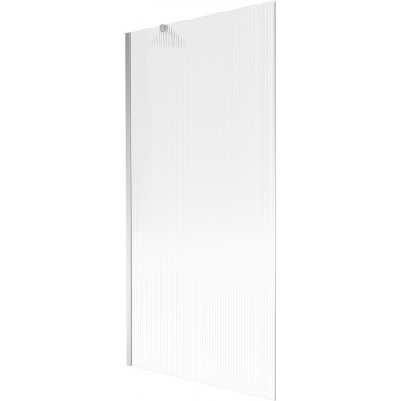Mexen Next vonios ekranas, 1 skydo, 90 x 150 cm, dryžuotas, chromas - 895-090-000-00-09-01
