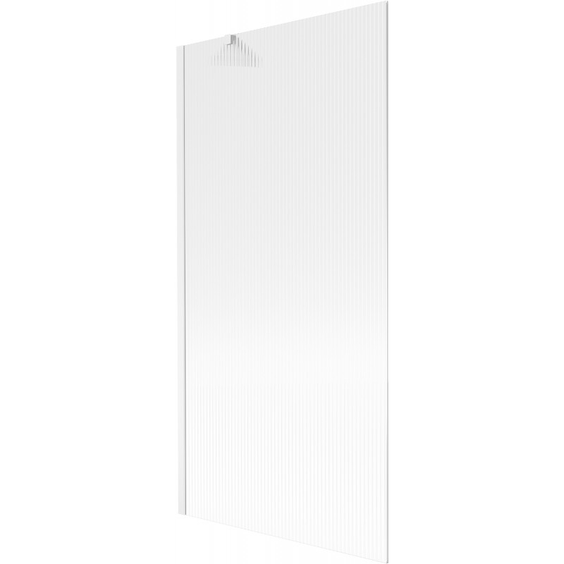 Mexen Next vonios ekranas, vienos dalies 90 x 150 cm, dryžuotas, baltas - 895-090-000-00-09-20