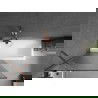 Mexen Next vonios ekrano vienasparnis 90 x 150 cm, dryžuotas, rožinis auksas - 895-090-000-00-09-60