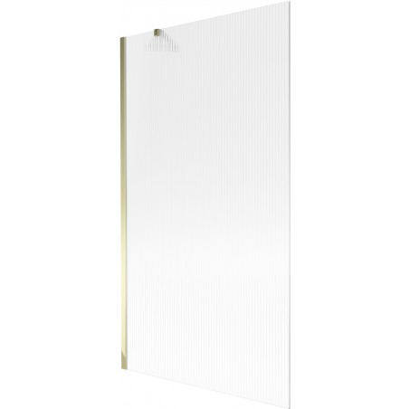 Mexen Next vonios apdangalas 1-duris 100 x 150 cm, dryžuotas, auksinis - 895-100-000-00-09-50