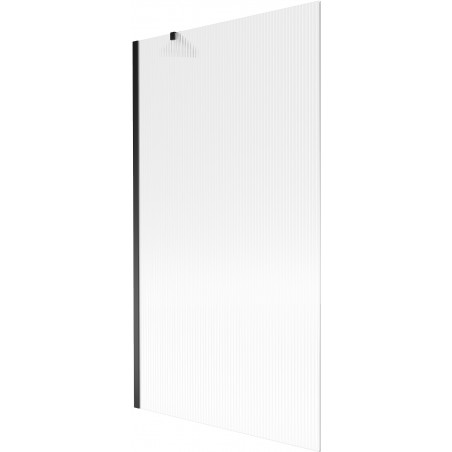 Mexen Next vonios pertvara su vienu sparnu 100 x 150 cm, dryžuota, juoda - 895-100-000-00-09-70
