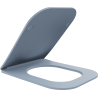 Mexen Teo lėtai nusileidžianti slim sėdynė, duroplastikas, pilka-mėlyna matinė - 39840069