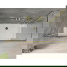 Mexen Omega stumdoma dušo kabina 140 x 70 cm, Skaidrus, Auksinė + dušo padėklas Flat - 825-140-070-50-00-4010