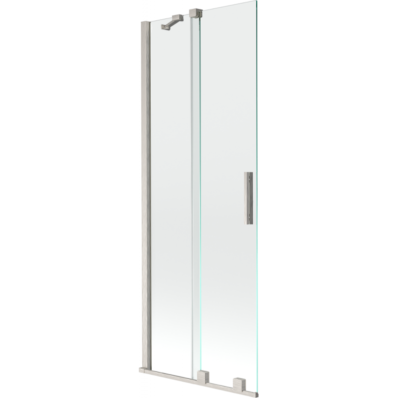 Mexen Velar vonios ekrano 2-durų slydimas 70 x 150 cm, permatomas, šlifuotas nikelis - 896-070-000-01-97