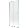 Mexen Velar vonios ekrano dviejų dalių slystanti sistema 80 x 150 cm, skaidri, šlifuotas nikelis - 896-080-000-01-97