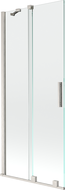 Mexen Velar slankiojantis dviejų durų vonios ekranas 85 x 150 cm, permatomas, šlifuotas nikelis - 896-085-000-01-97