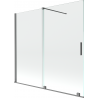 Mexen Velar vonios ekrano 2-varčių stumdomas 170 x 150 cm, skaidrus, gun metal - 896-170-000-01-95