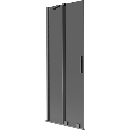 Mexen Velar dvigubas stumdomas vonios ekranas 70 x 150 cm, grafitas, šlifuota gun gray - 896-070-000-41-66