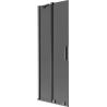Mexen Velar dvigubas stumdomas vonios ekranas 70 x 150 cm, grafitas, šlifuota gun gray - 896-070-000-41-66
