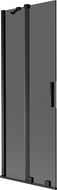Mexen Velar dviejų durų slankiojantis vonios kambario ekranas 70 x 150 cm, grafitas, juodas - 896-070-000-41-70