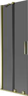 Mexen Velar vonios pertvara su 2 slankiojančiais sparnais 75 x 150 cm, grafitas, auksinė - 896-075-000-41-50