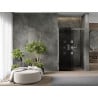 Mexen Omega slankiojamos dušo durys 120 cm, grafitas, chromas - 825-120-000-01-40