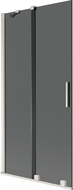 Mexen Velar dviejų dalių stumdomos vonios dušo durys 95 x 150 cm, grafitas, šlifuotas nikelis - 896-095-000-41-97