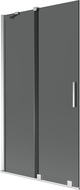 Mexen Velar vonios sienelė 2-dalių stumdomoji 100 x 150 cm, grafitas, chromas - 896-100-000-41-01