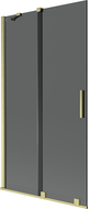 Mexen Velar vonios kambario pertvara 2-jų durų, 100 x 150 cm, grafitas, auksinė šlifuota - 896-100-000-41-55