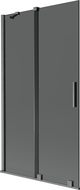 Mexen Velar vonios pertvara, 2-jų durų, stumdomos 100 x 150 cm, grafitas, šepečiu šlifuota pilka - 896-100-000-41-66