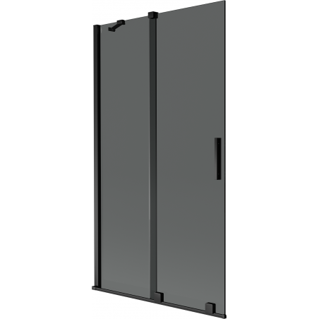 Mexen Velar vonios užuolaidos 2 sparnų slankiojamos 100 x 150 cm, grafitas, juoda - 896-100-000-41-70