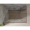 Mexen Omega stumetro plotis, 100 x 80 cm dušo kabina, grafito spalvos, chromuota - 825-100-080-01-40