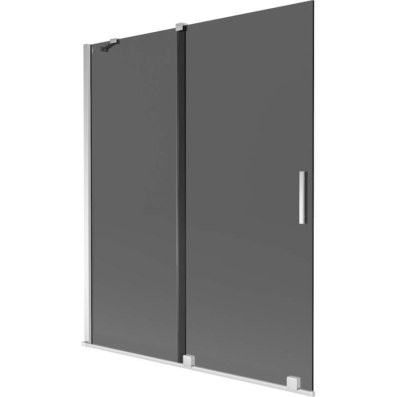 Mexen Velar dvigubas dušo durys 140 x 150 cm, grafitas, chromas - 896-140-000-41-01