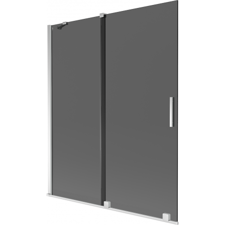 Mexen Velar dvigubas dušo durys 140 x 150 cm, grafitas, chromas - 896-140-000-41-01