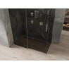 Mexen Omega stiklinė dušo kabina 130 x 70 cm, grafitas, chromas - 825-130-070-01-40