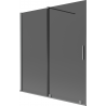 Mexen Velar vonios pertvara, dviejų dalių, slankiojančios 150 x 150 cm, grafitas, gun metal - 896-150-000-41-95