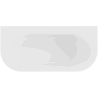 Mexen Sella laisvai pastatoma prisieninė rifliuota vonia 170 x 80 cm, balta matinė, baltas persipylimas - 52711708001-20