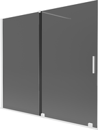 Mexen Velar dvivėris stumdomas dušo ekranas 180 x 150 cm, grafitas, balta - 896-180-000-41-20