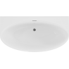 Mexen Bruna laisvai pastatoma prie sienos 150 x 82 cm, balta blizgi, perdanga gun gray šlifuota - 52731508200-66