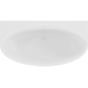 Mexen Bruna laisvai stovinti sieninė vonia 170 x 88 cm, baltas blizgesys, baltas perpildymas - 52731708800-20